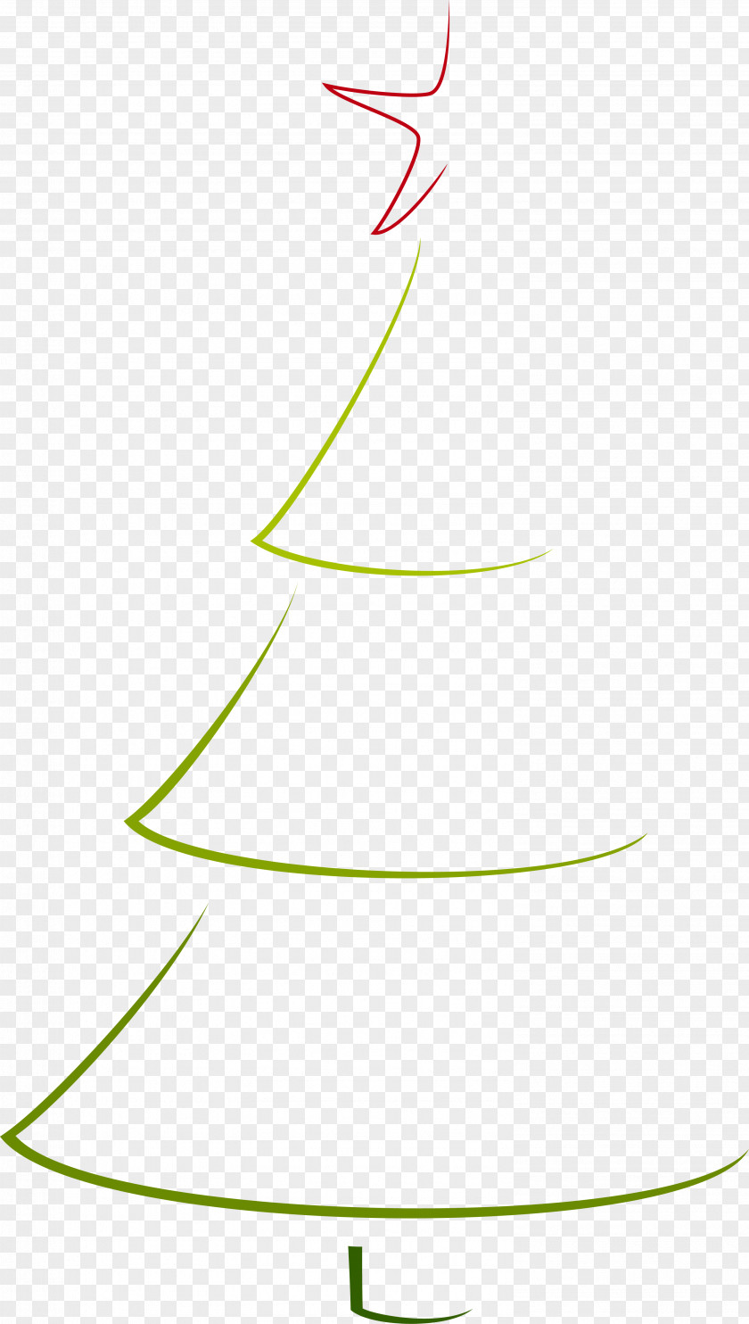 Simple Green Christmas Tree Clip Art PNG