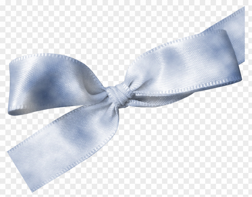 Blue Ribbon Bow Tie PNG