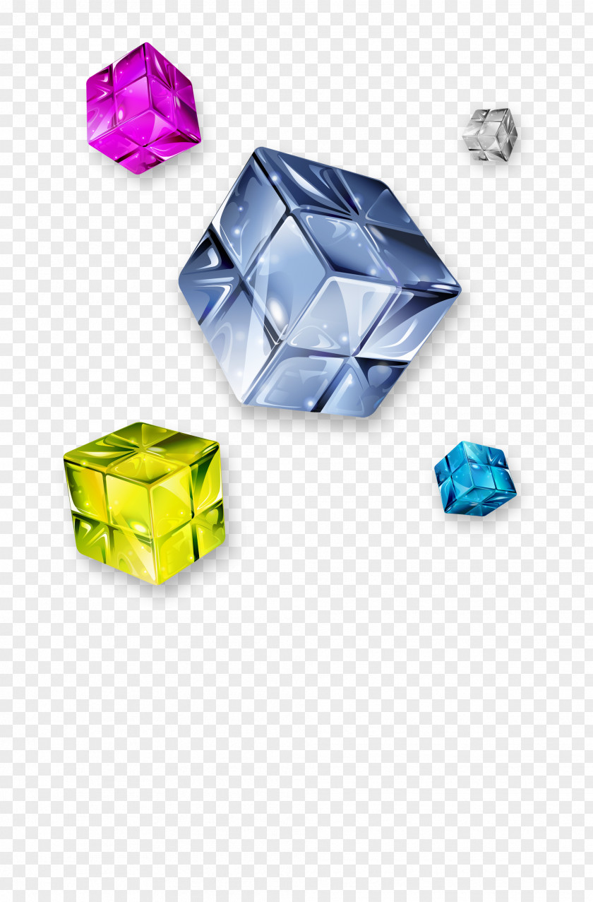 Crystal Cube Rubiks PNG