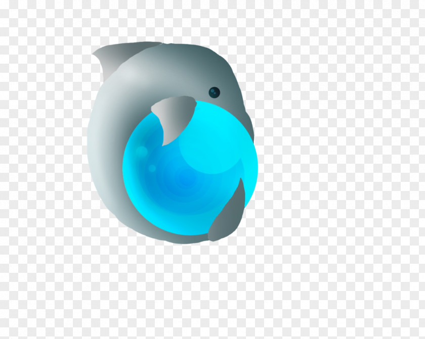 Design Turquoise Marine Mammal PNG