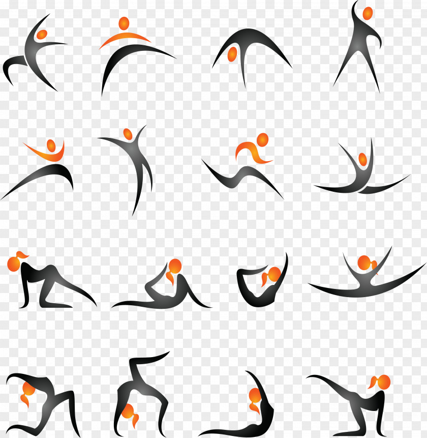 Gymnastics Yoga Vector Material Physical Fitness Euclidean Centre Royalty-free PNG