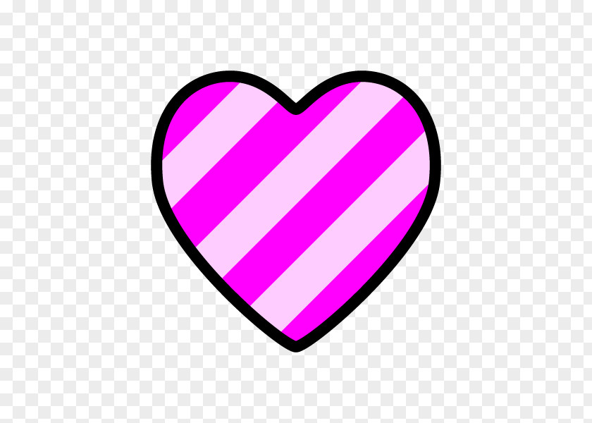 Pink Strip Stripe Heart Motif Clip Art PNG