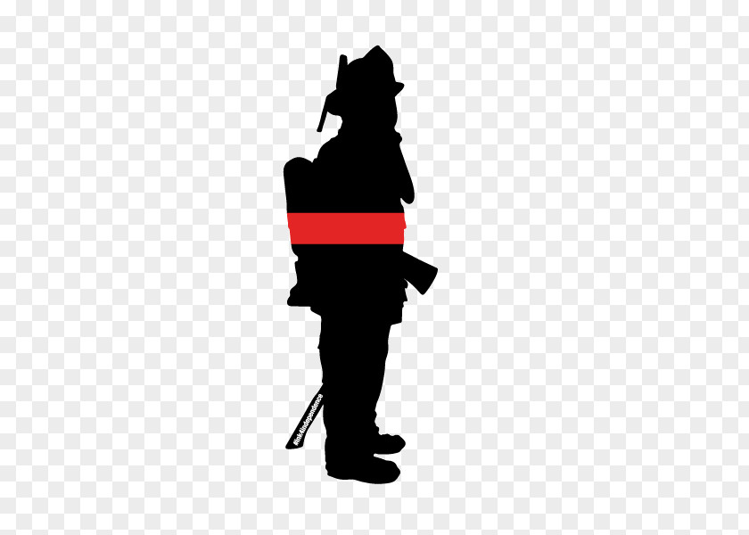Silhouette Firefighter Drawing Logo PNG