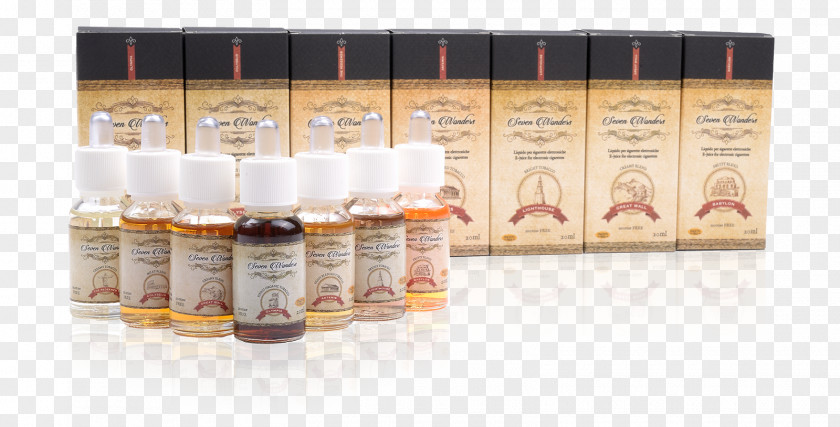 The Seven Wonders Electronic Cigarette Aerosol And Liquid 7 Flavor Aroma PNG