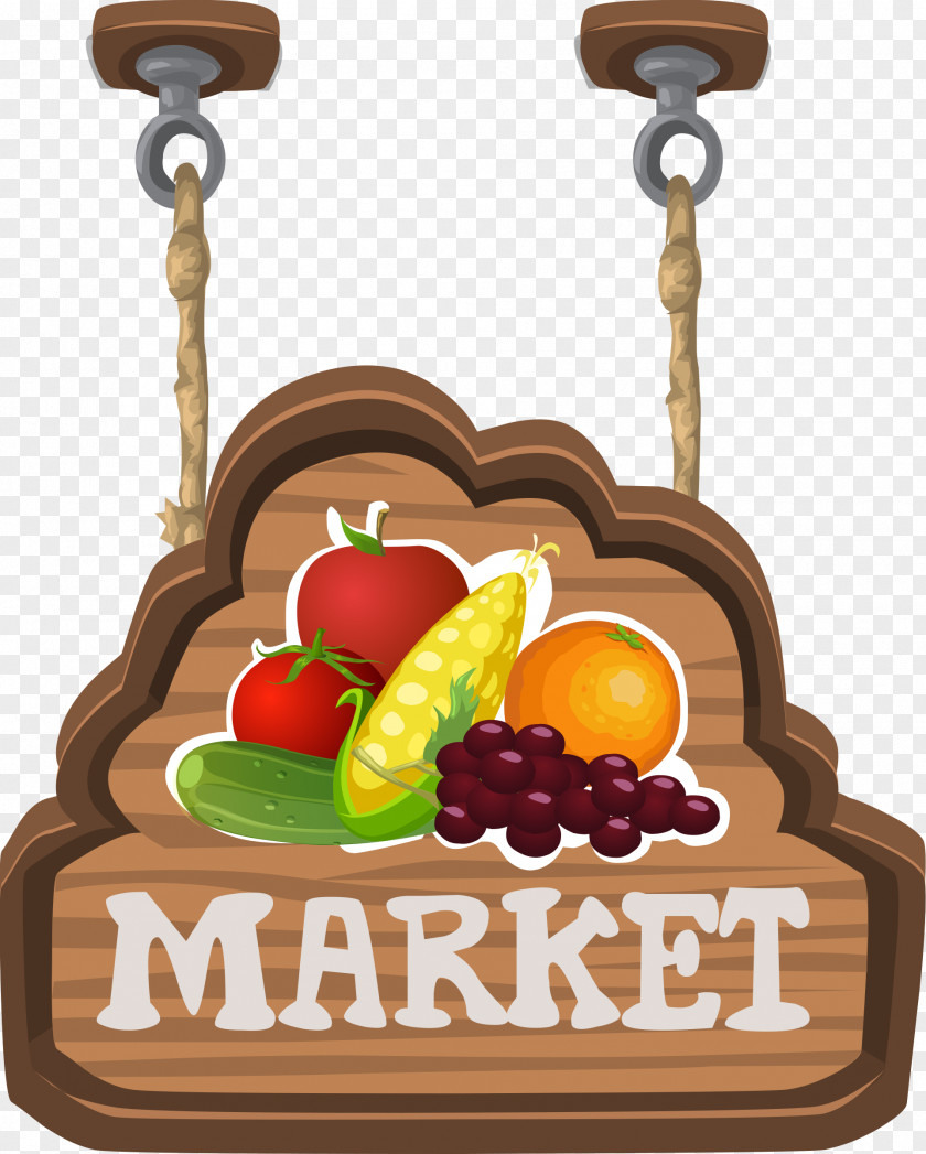 Healthy Food Market Clip Art PNG