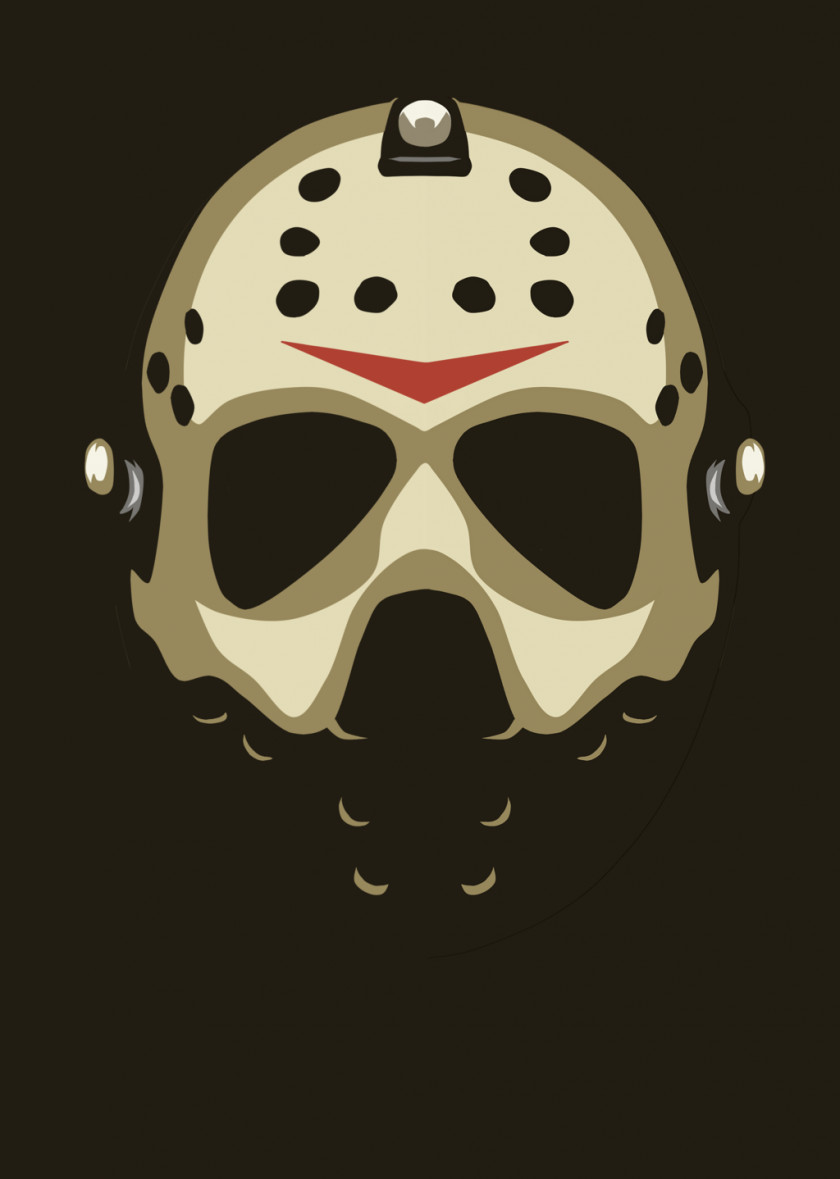 Anonymous Mask Jason Voorhees Logo Goaltender Protective Gear In Sports PNG