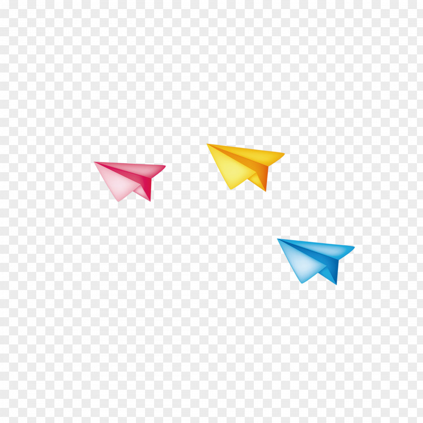 Color Paper Airplane Plane PNG