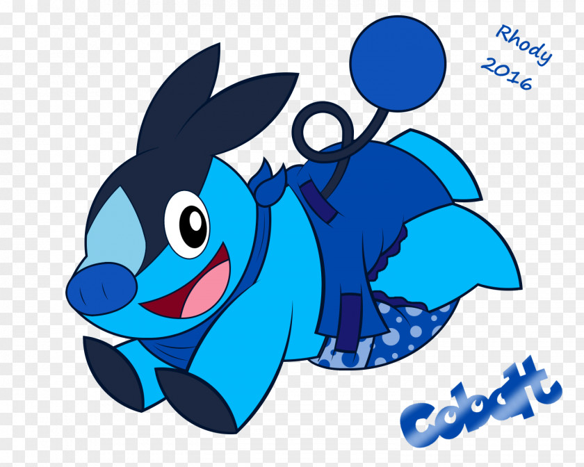 Electric Blue Aqua Fish Cartoon PNG