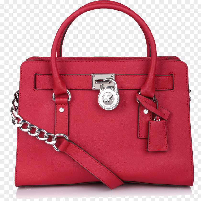 Female Red Portable Backpack Handbag Michael Kors PNG
