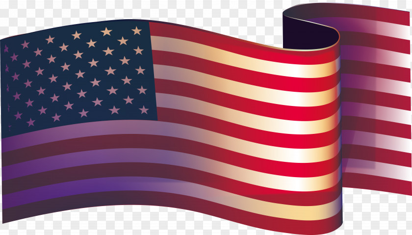 Flying The American Flag Of United States Illustration PNG