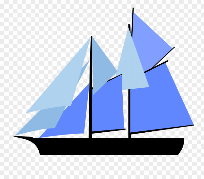Sail Sailing Ship Schooner Plan PNG