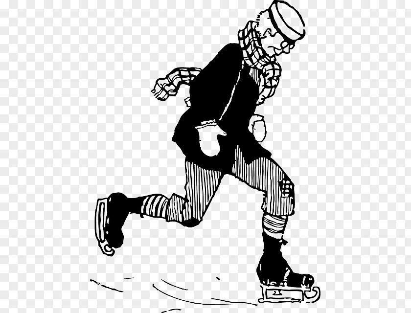 Winter People Ice Skating Figure Roller Skates Skateboard PNG