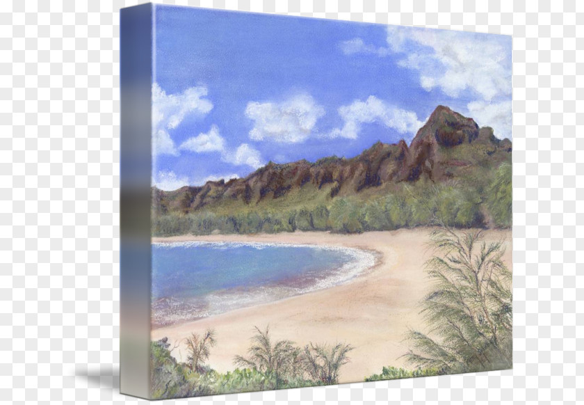 Painting Water Resources Inlet Loch Land Lot PNG