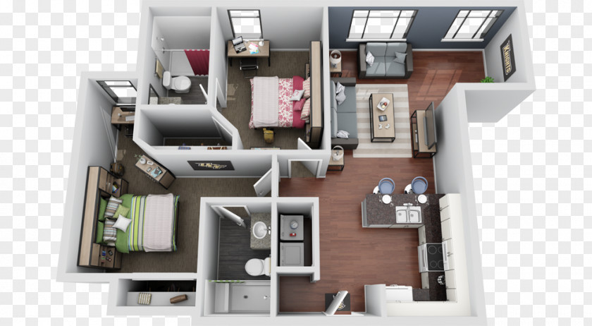 3D Floor Plan PNG