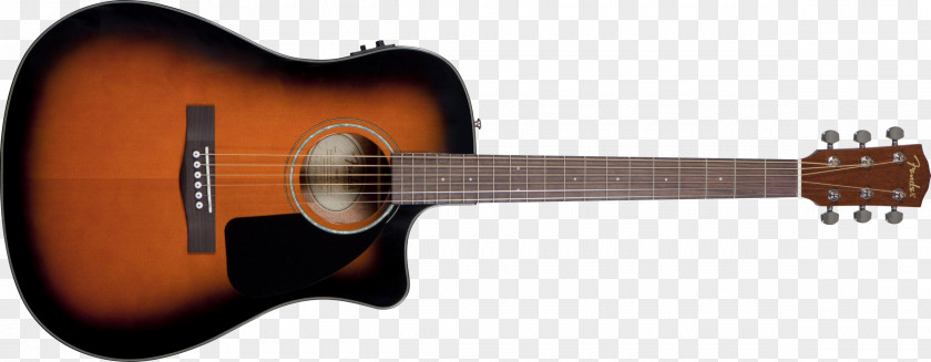 Acoustic Guitar Dreadnought Sunburst Fender Musical Instruments Corporation Acoustic-electric PNG