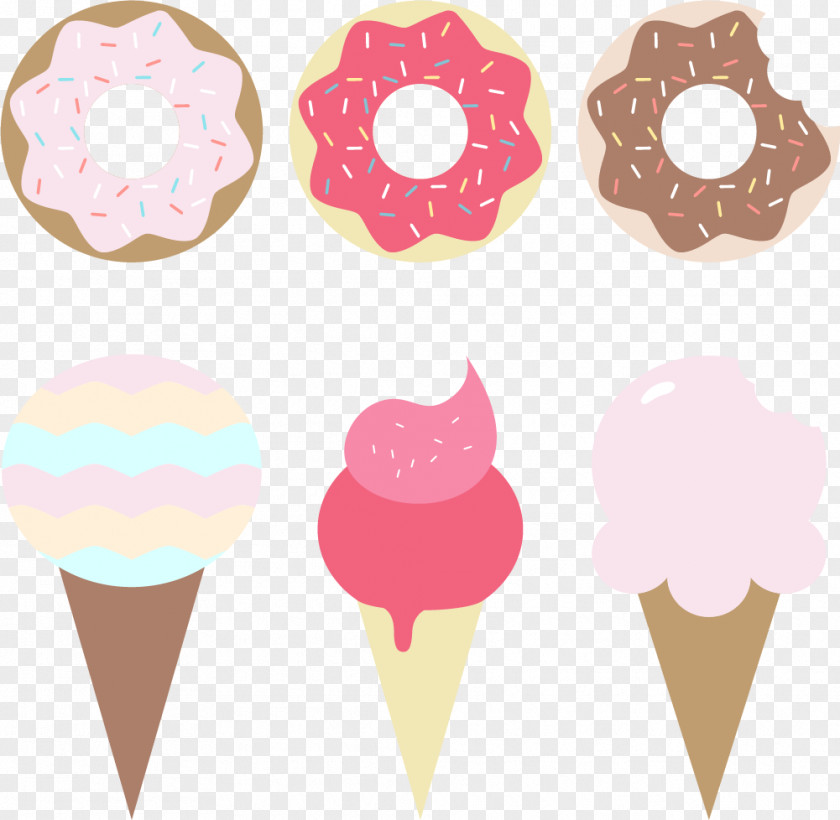 Decorative Patterns Of Cartoon Ice Cream Donuts Chocolate Cake Birthday Croissant PNG