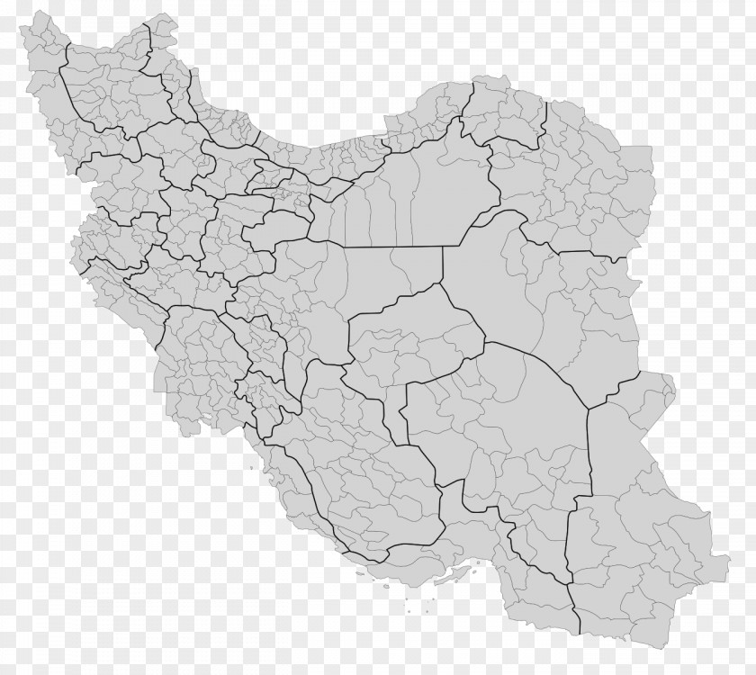 Iran Counties Of Ostan Map Geography PNG