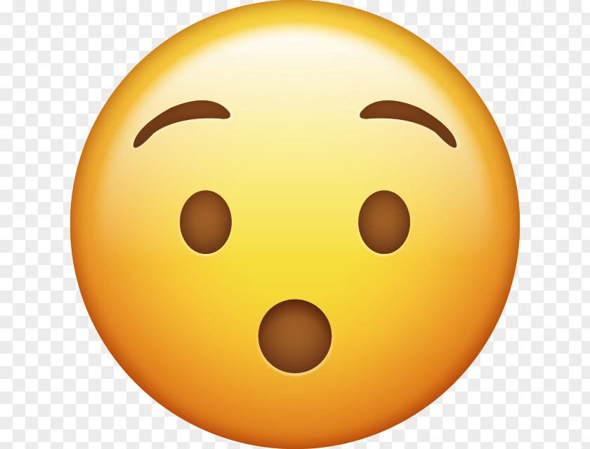 Surprised IPhone Emoji Smirk Emoticon PNG