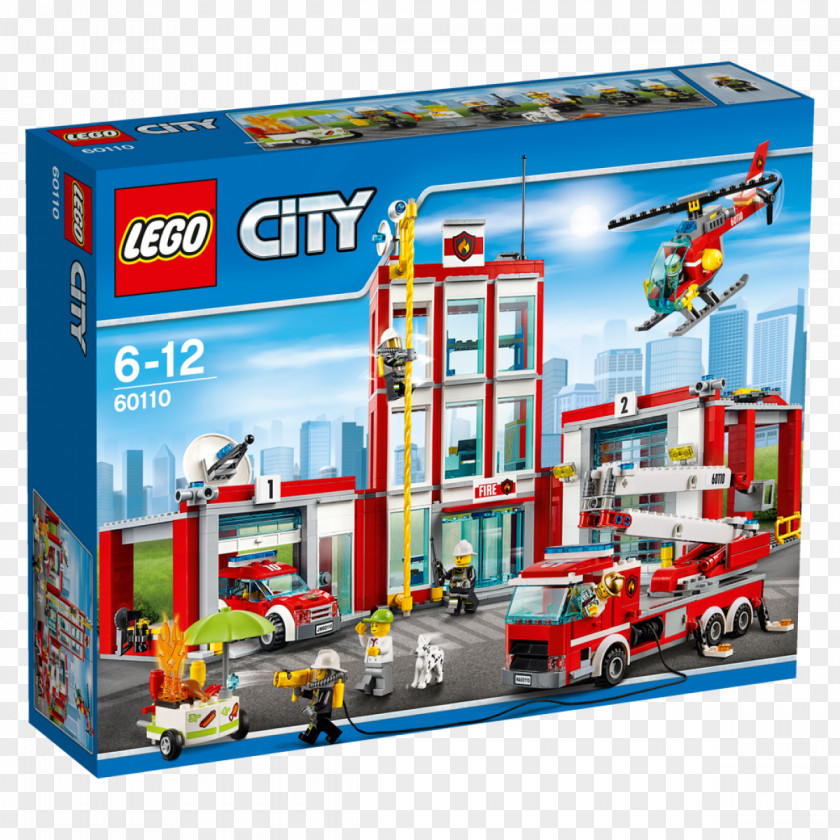 Toy LEGO 60110 City Fire Station Lego PNG