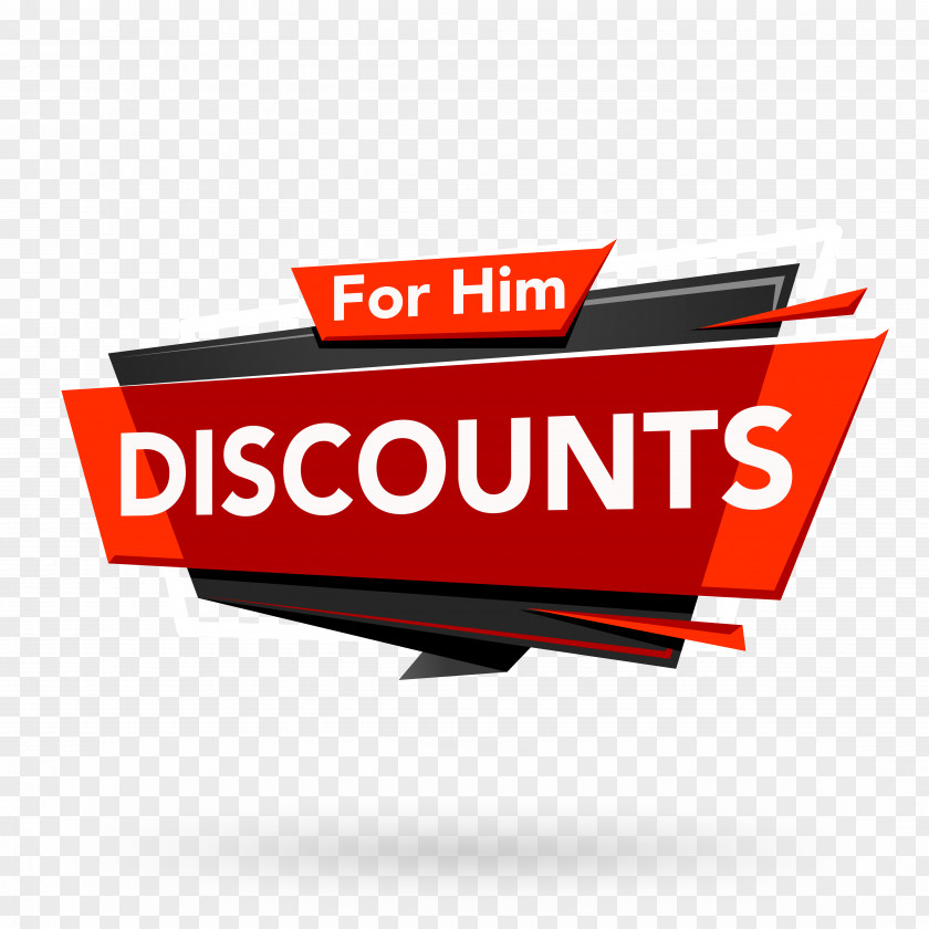 Discount Banner Logo House PNG