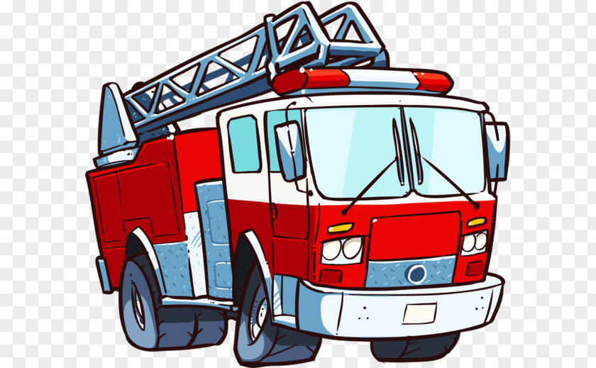 Firefighter Fire Engine Department Car PNG
