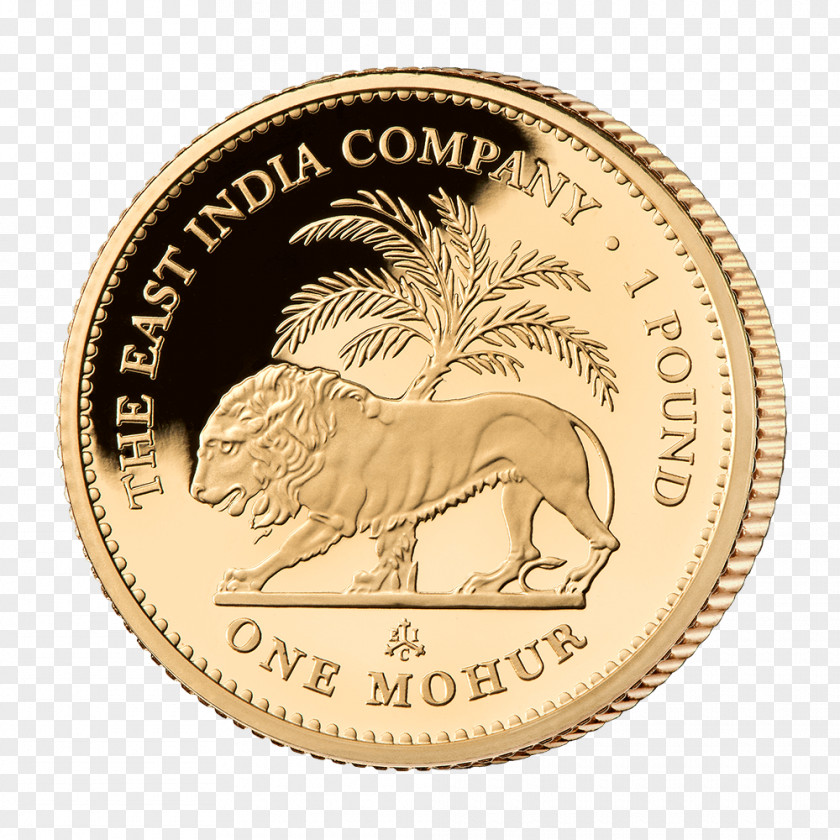Lakshmi Gold Coin Mohur Proof Coinage PNG