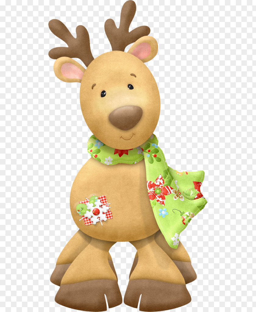 Yellow Reindeer Cliparts Rudolph Santa Claus Christmas Clip Art PNG