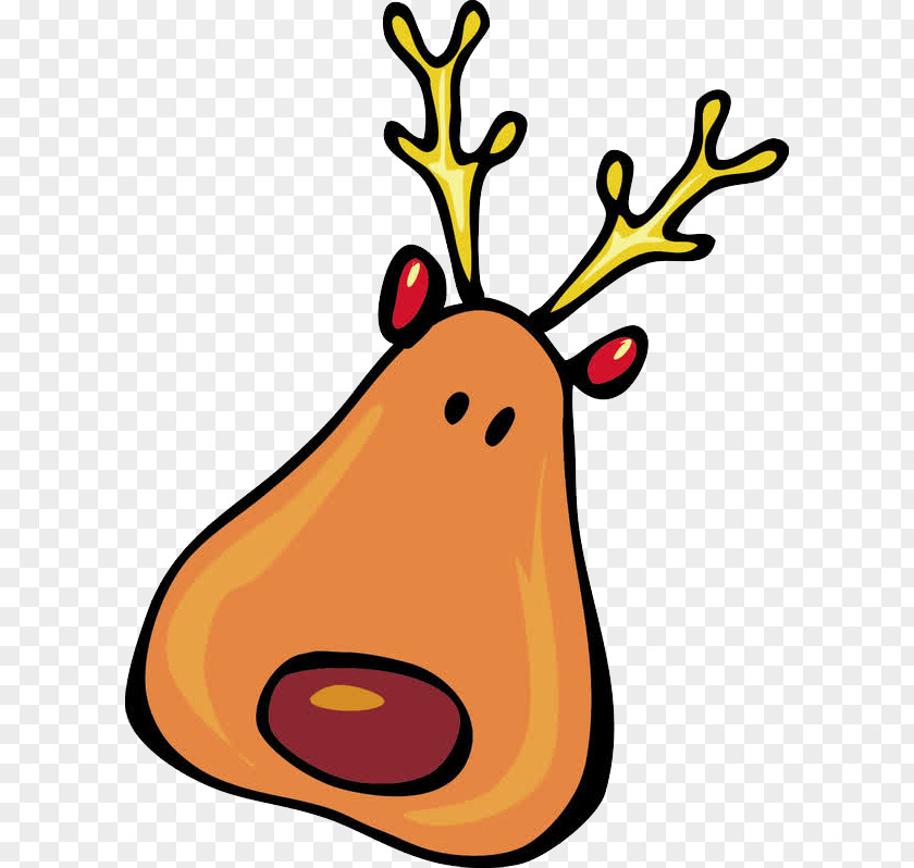 After Christmas Shopping Santa Claus Rudolph Reindeer Clip Art Vector Graphics PNG