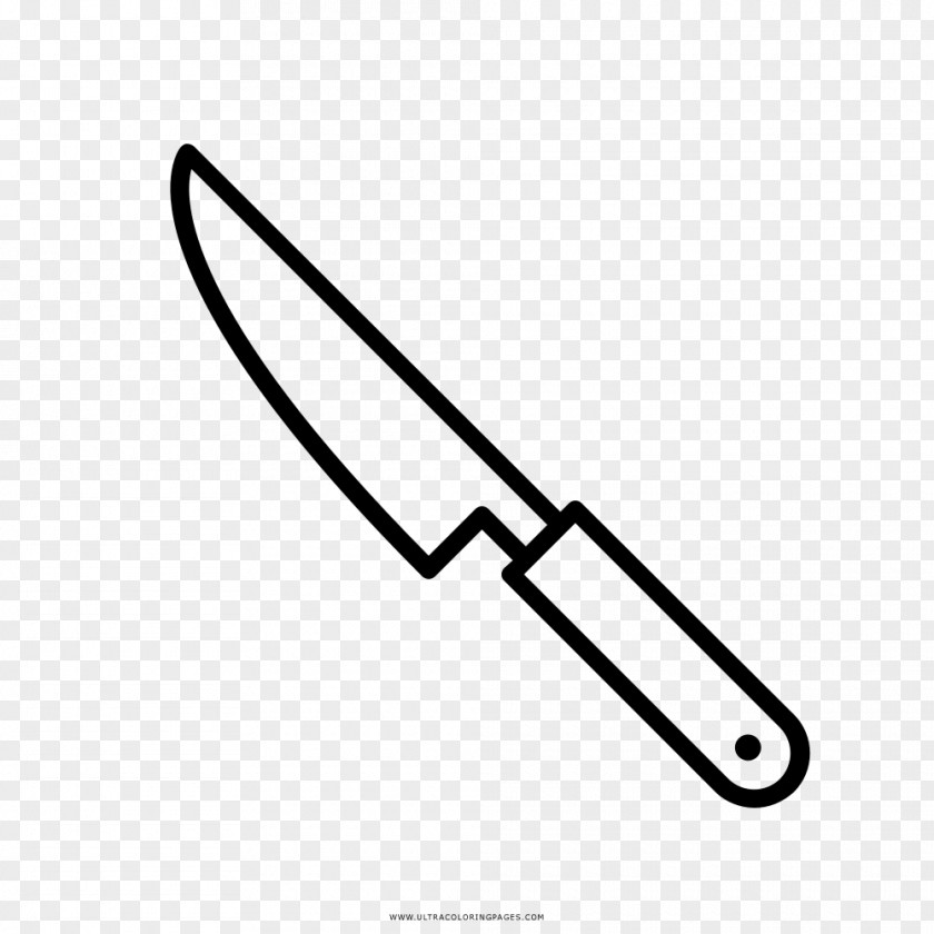 Knife Drawing Coloring Book Black And White PNG