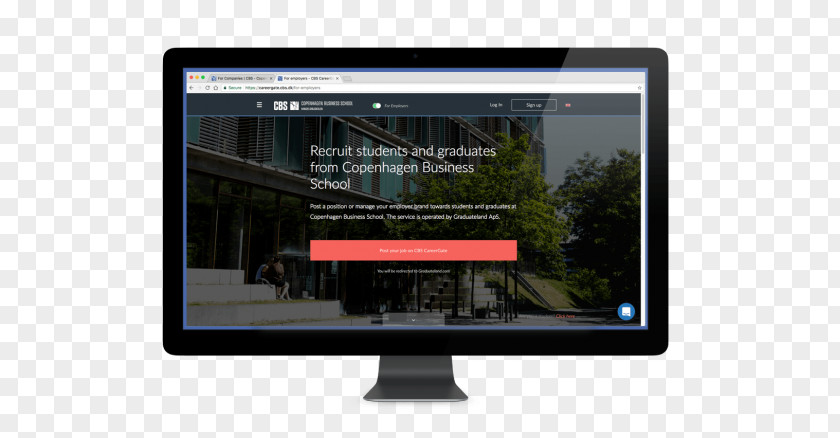 Recruit Students Computer Monitors Display Advertising Multimedia Device PNG
