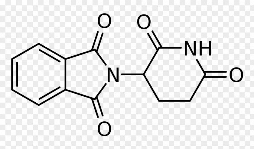 Anticancer Thalidomide Pharmaceutical Drug Lenalidomide Structure PNG