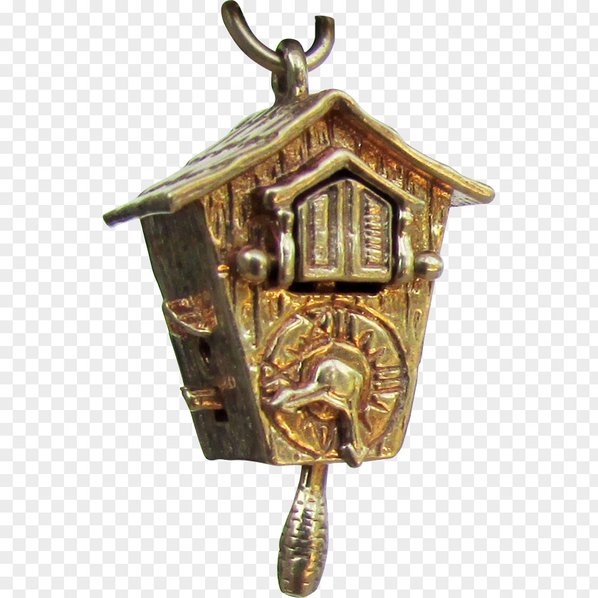 Cuckoo Clock 01504 Bronze Locket PNG