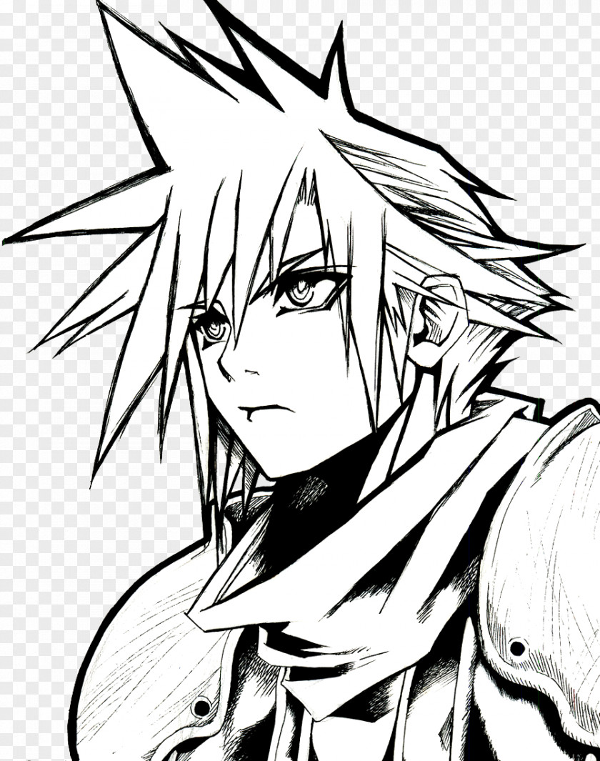 Geometric Color Crisis Core: Final Fantasy VII X Cloud Strife IX PNG