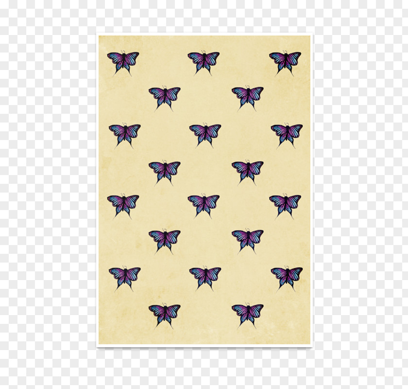 Watercolor Butterfly Purple Violet Pollinator Pattern PNG