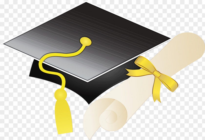 Graduation Mortarboard Certificate Background PNG