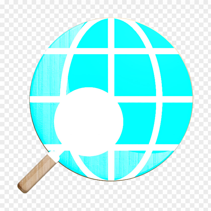 Logo Teal Management Icon Maps And Flags Magnifying Glass PNG