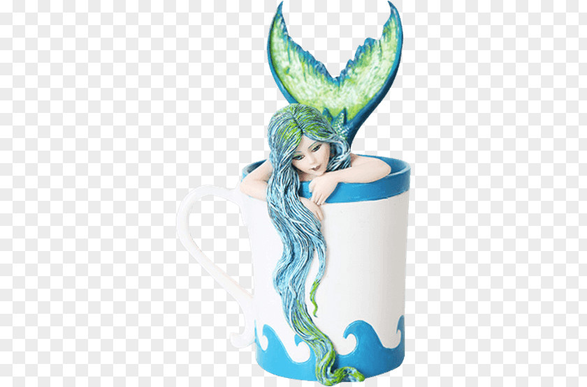Mermaid Statue Teacup Fairy Mug PNG