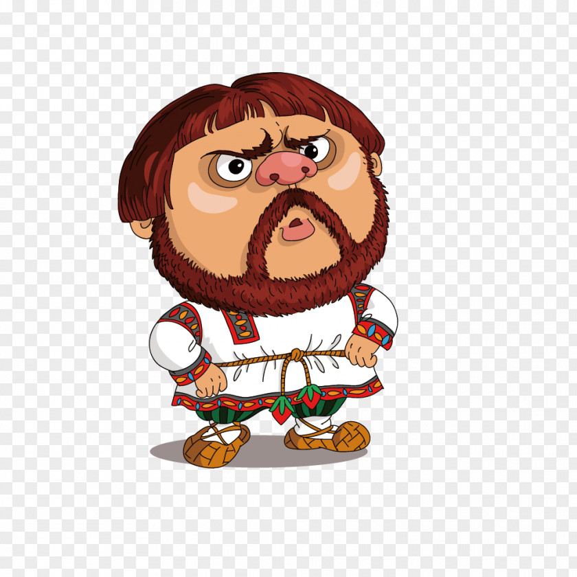 Vector Foreign Medieval Costume Bearded Man Cartoon Royalty-free Character Stock Photography PNG