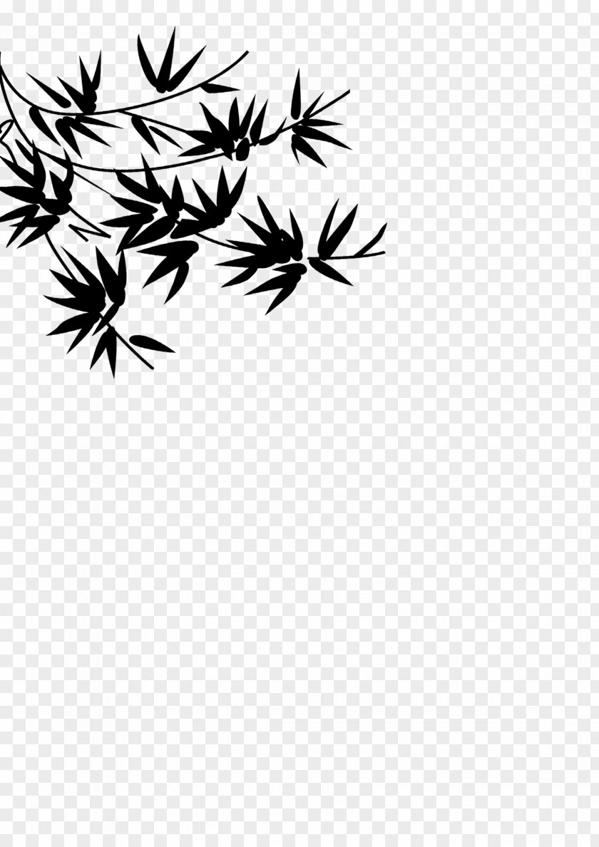 Bamboo Decorative Corner Twig Clip Art PNG