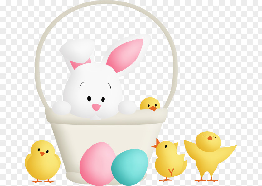 Creative Easter Bunny Rabbit Clip Art PNG