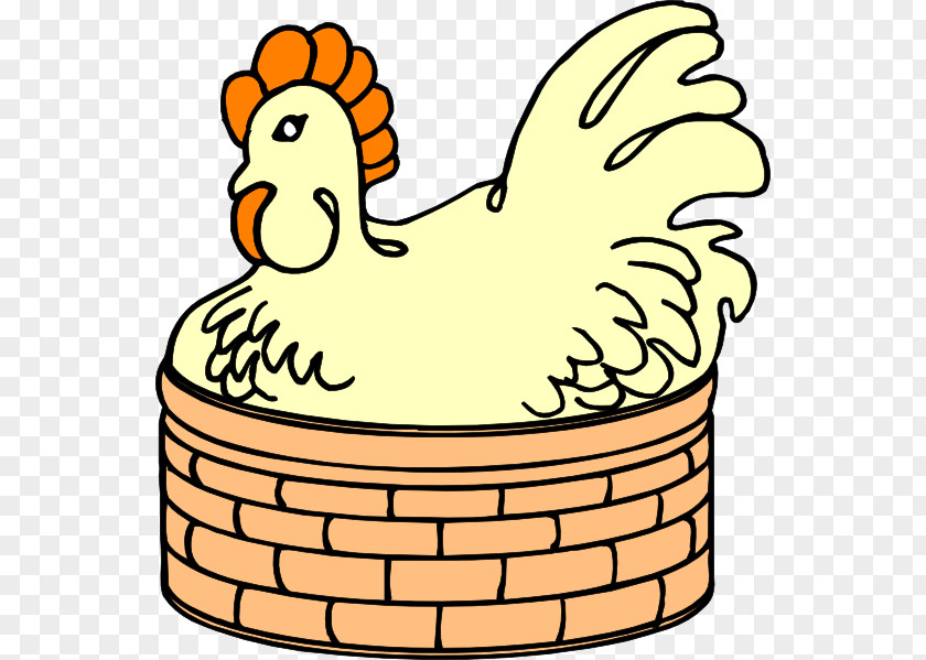 Hen Chicken Picnic Baskets Clip Art PNG