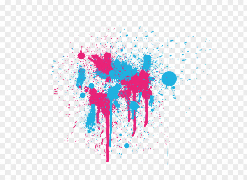 Paint Splash Gender Binary Blue Clip Art PNG