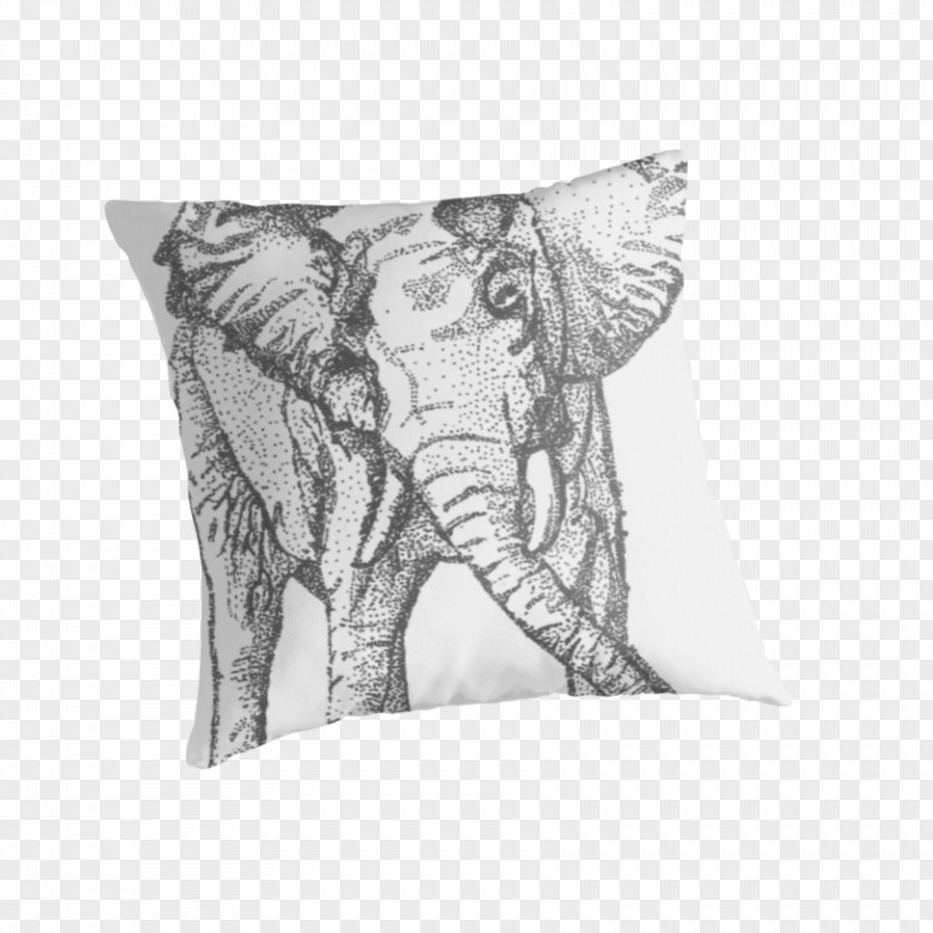 Throw Garbage African Elephant Indian Pillows Cushion PNG