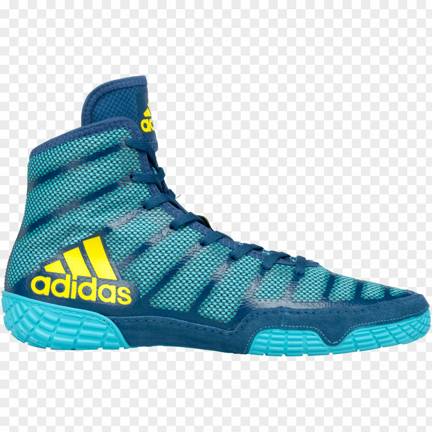Adidas Wrestling Shoe Sneakers Blue PNG