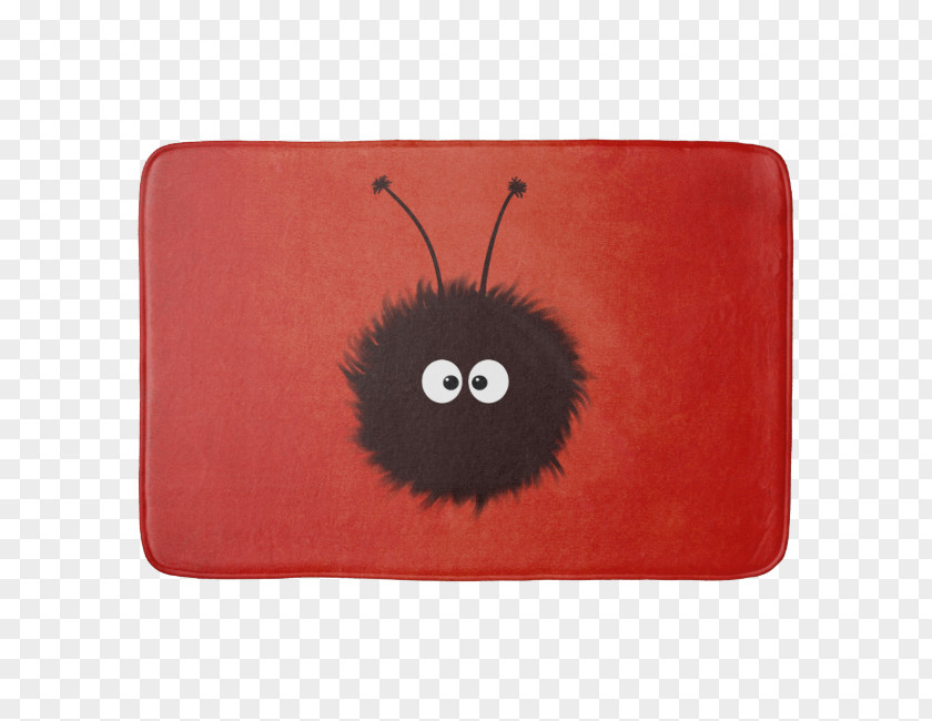 Cute Bug Textile Mat Turquoise Red Damask PNG