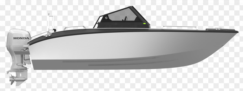 Shark Honda Boat Silver Hull PNG