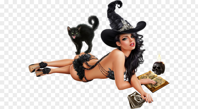 Short Skirt Boszorkány Halloween Witchcraft Woman PNG