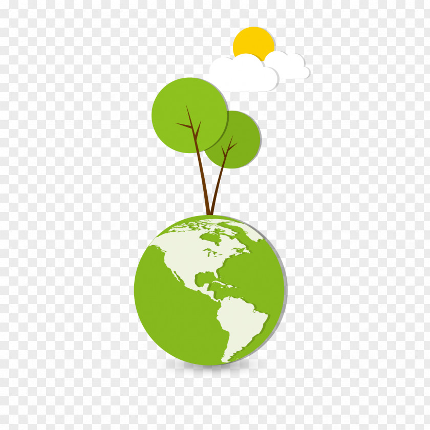 Vector Green Earth PNG