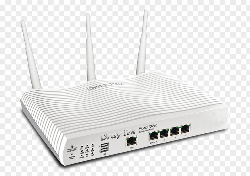 Wireless Router Gigabit Ethernet DrayTek Modem PNG