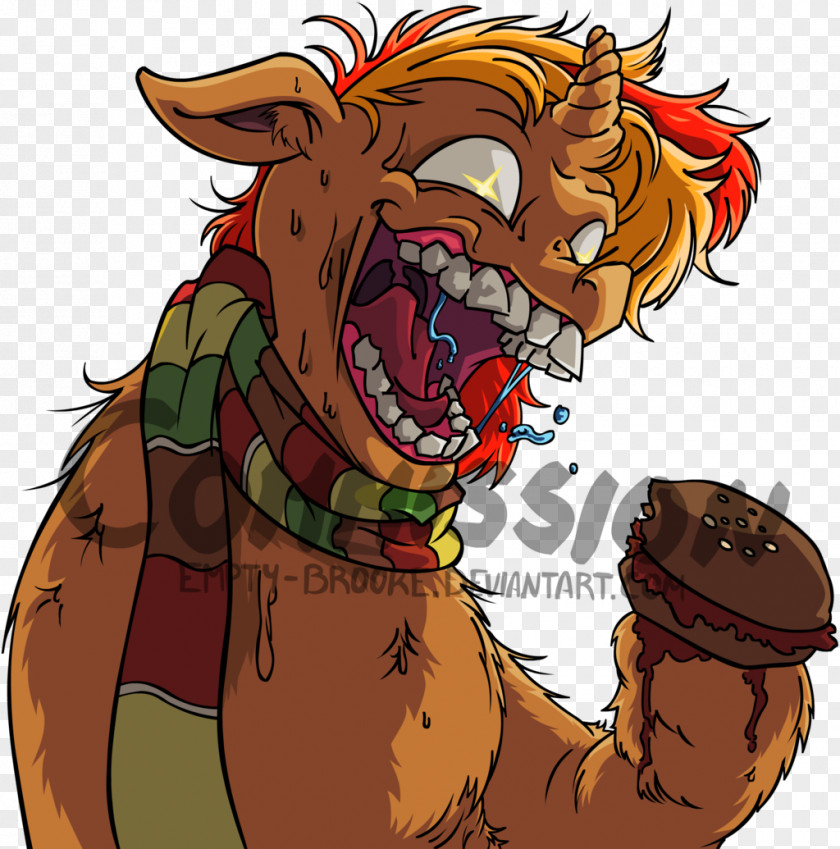 Exaggerated Expression Canidae Horse Demon Dog PNG